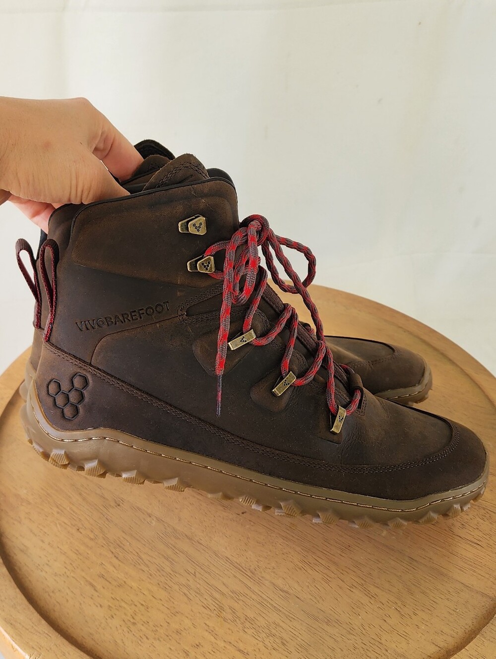 Vivo barefoot Tracker Womens Brown Leather Trail Boots - Picture 7 of 14